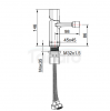 LAVEO Bateria bidetowa TORES czarna BVT_732D